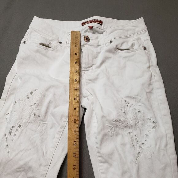 Makers of True Originals White Ankle Cropped Jeans Size 27 - Picture 12 of 13